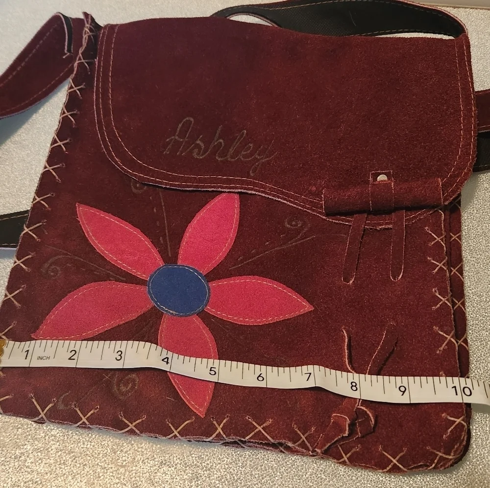 Brown suede personalized 